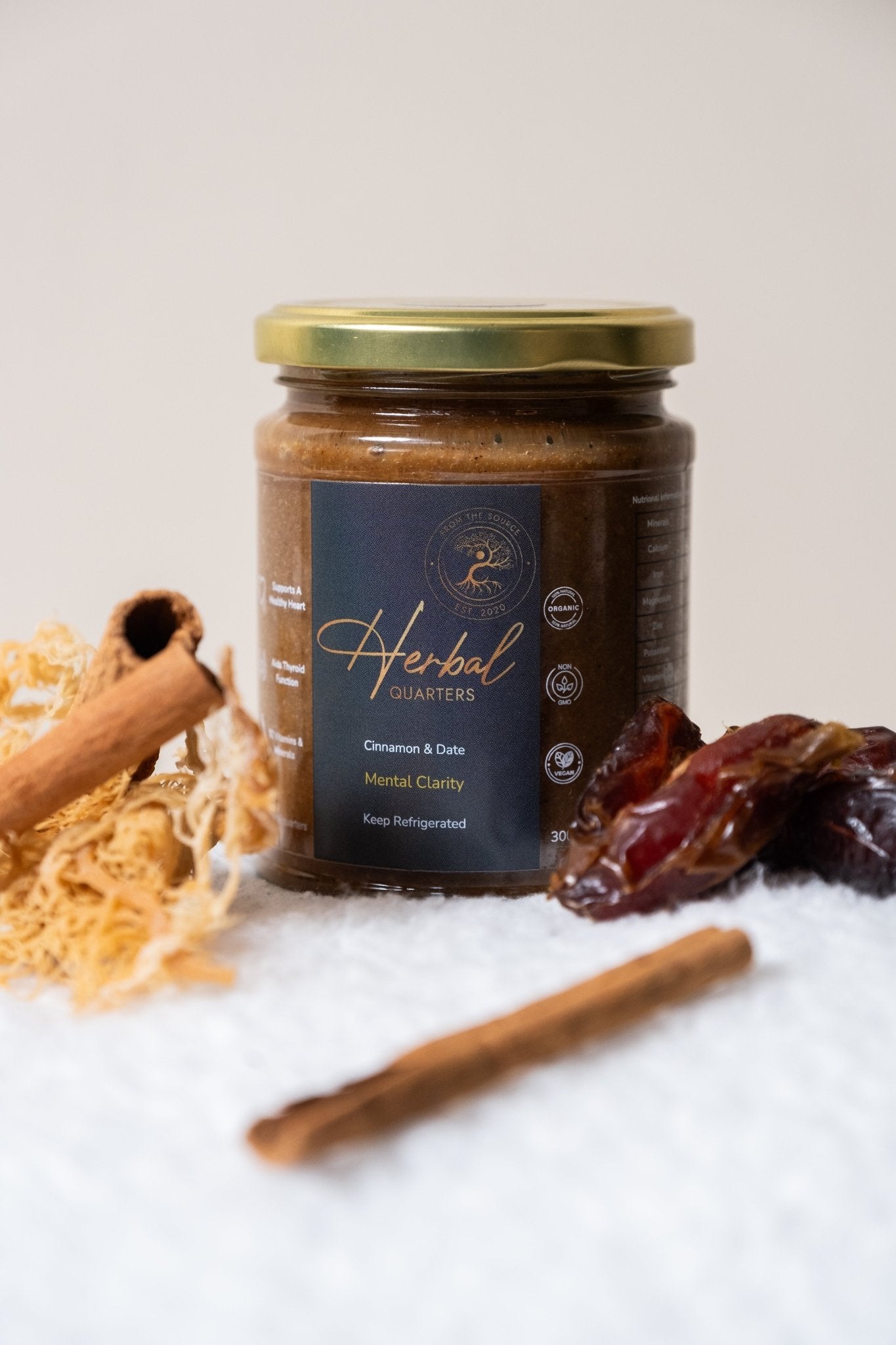Cinnamon & Date Infused Seamoss Gel - Mental Clarity - Image 7