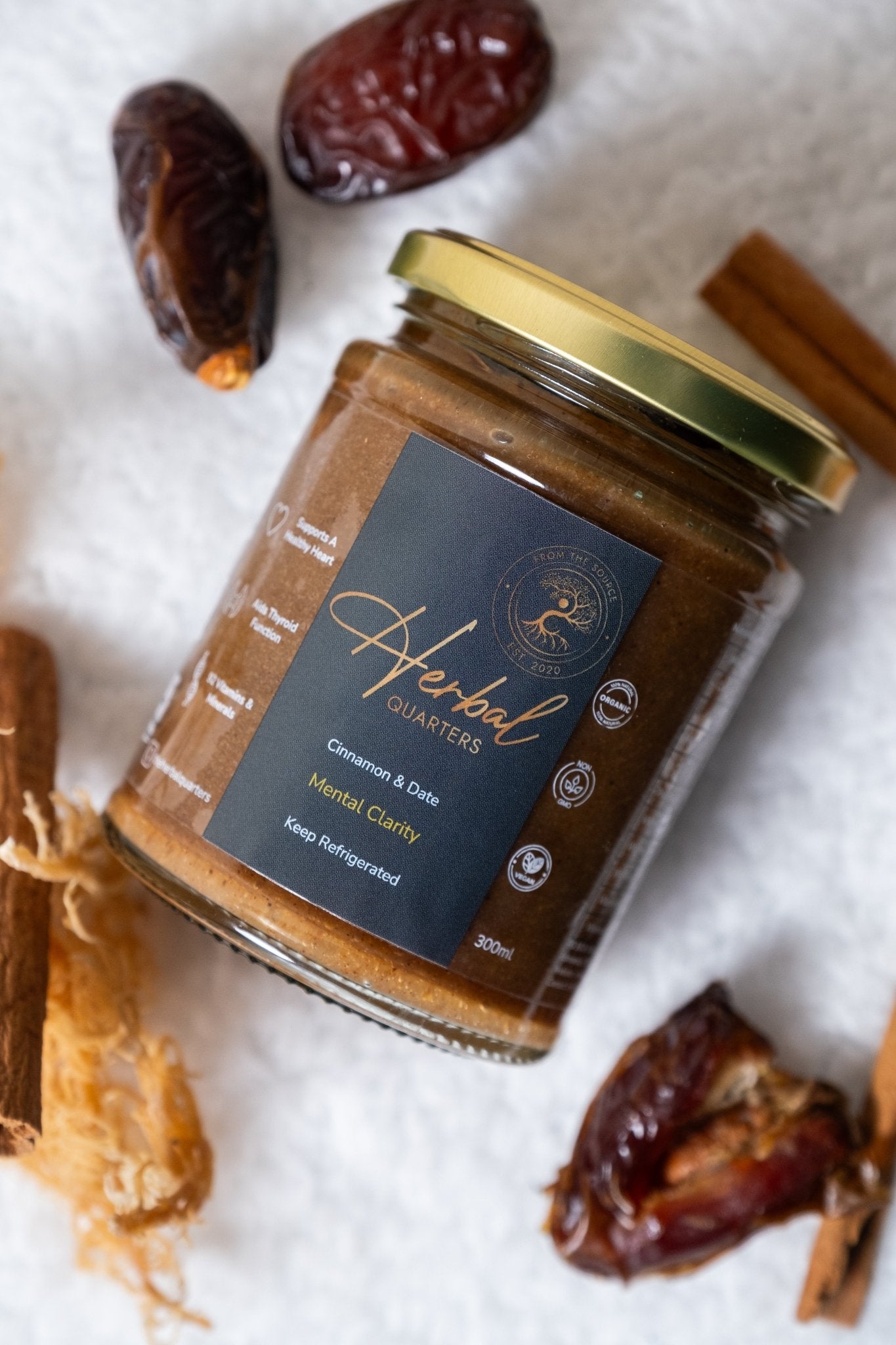 Cinnamon & Date Infused Seamoss Gel - Mental Clarity - Image 9