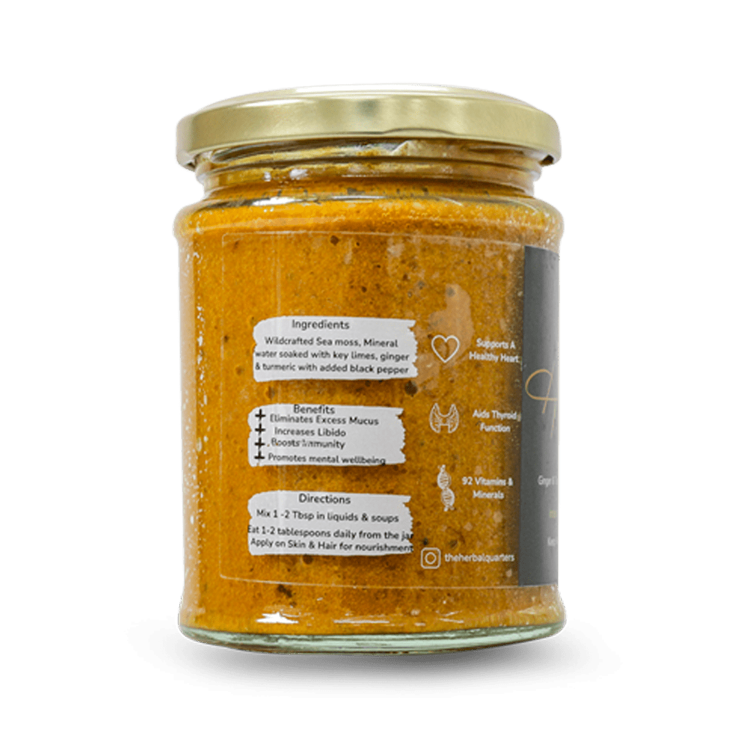 Ginger & Turmeric Infused Sea Moss Gel - Internal Detox - Image 3