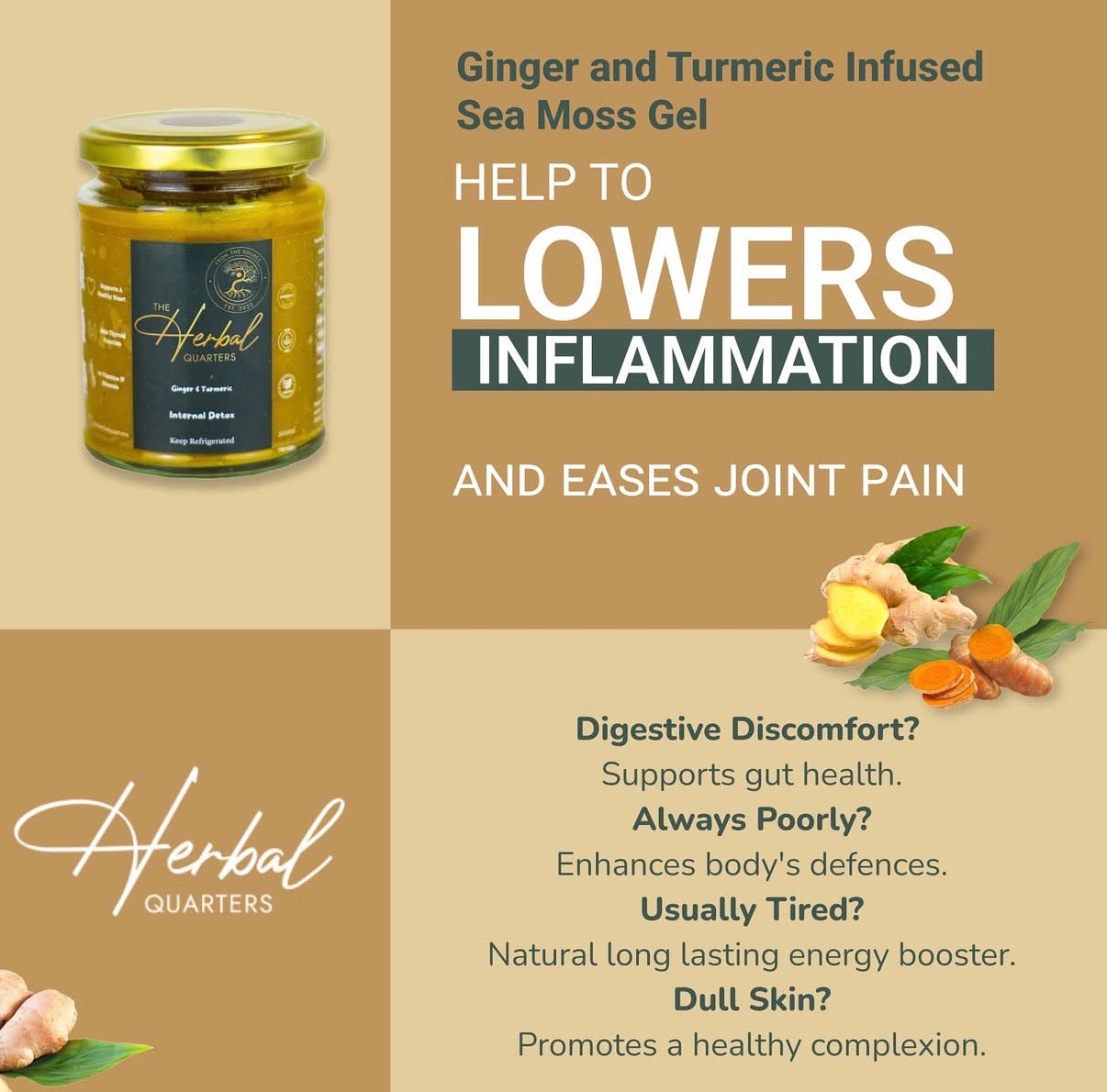 Ginger & Turmeric Infused Sea Moss Gel - Internal Detox - Image 4