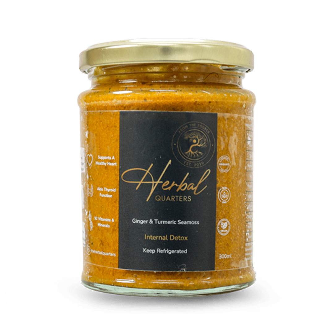 Ginger & Turmeric Infused Sea Moss Gel - Internal Detox