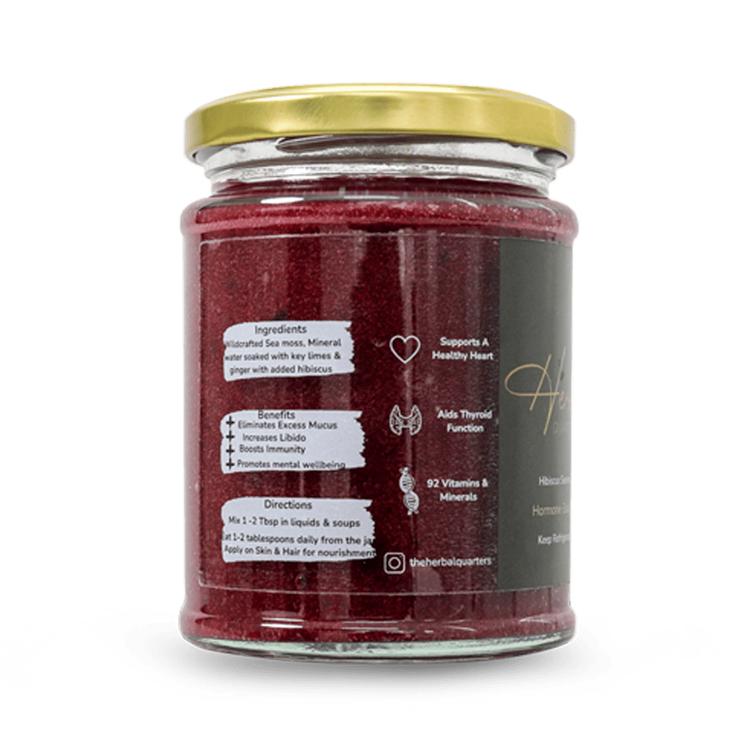 Hibiscus Infused Seamoss Gel - Hormone Balance - Image 3
