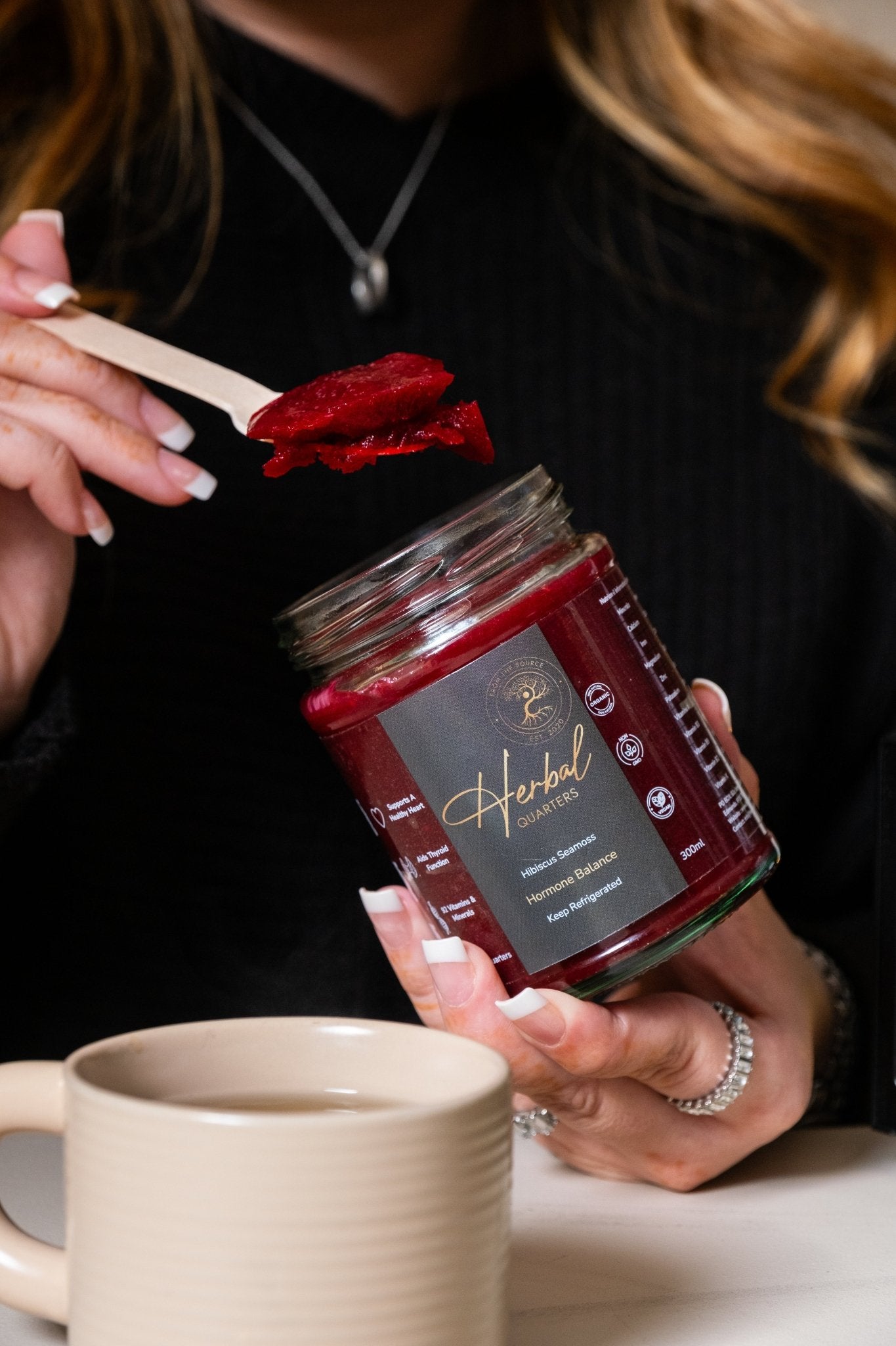Hibiscus Infused Seamoss Gel - Hormone Balance - Image 6